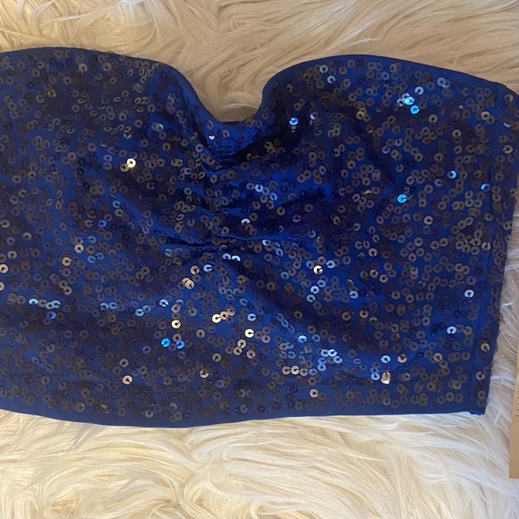 Express | Sequin Bralette / Strapless Top - Picture 4 of 5